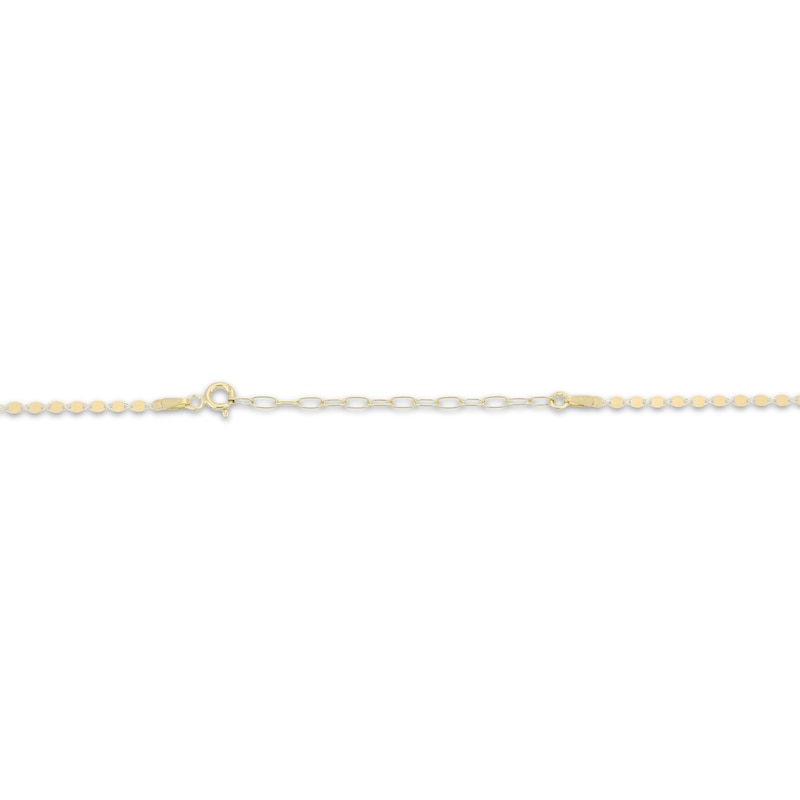 Main Image 3 of Valentino Mirror Chain Necklace 2.2mm Solid 14K Yellow Gold 20&quot;