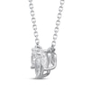 Thumbnail Image 2 of Marquise & Pear-Shaped Diamond Three-Stone Necklace 1/3 ct tw 10K White Gold 18&quot;