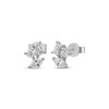 Thumbnail Image 1 of Marquise, Baguette & Round-Cut Diamond Scatter Stud Earrings 3/8 ct tw 10K White Gold
