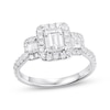 Thumbnail Image 1 of Memories, Moments, Magic Emerald-Cut Lab-Grown Diamond Three-Stone Engagement Ring 2 ct tw 14K White Gold