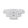 Thumbnail Image 4 of Memories, Moments, Magic Emerald-Cut Lab-Grown Diamond Three-Stone Engagement Ring 2 ct tw 14K White Gold