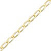 Thumbnail Image 2 of Oval Link Curb Chain Bracelet Solid 10K Yellow Gold 7.5"