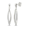 Thumbnail Image 1 of Diamond Marquise Dangle Earrings 1/6 ct tw Sterling Silver