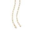 Thumbnail Image 3 of Graduated Paperclip Chain Necklace Hollow 10K Yellow Gold 18&quot;