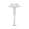Thumbnail Image 2 of Now + Forever Lab-Grown Diamonds Oval-Cut Halo Engagement Ring 3 ct tw 14K White Gold