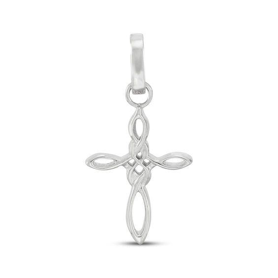 Charmed Memories Looping Cross Charm Sterling Silver