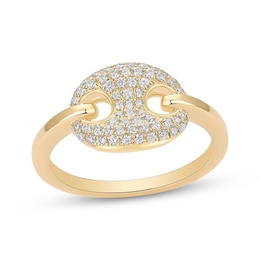 STUDIO BY KAY Diamond Mariner Link Ring 1/3 ct tw 10K Yellow Gold