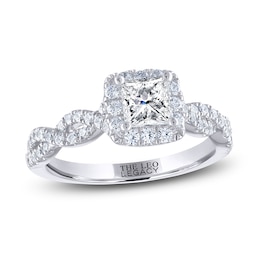 THE LEO Legacy Lab-Grown Diamond Princess-Cut Engagement Ring 1-1/6 ct tw 14K White Gold