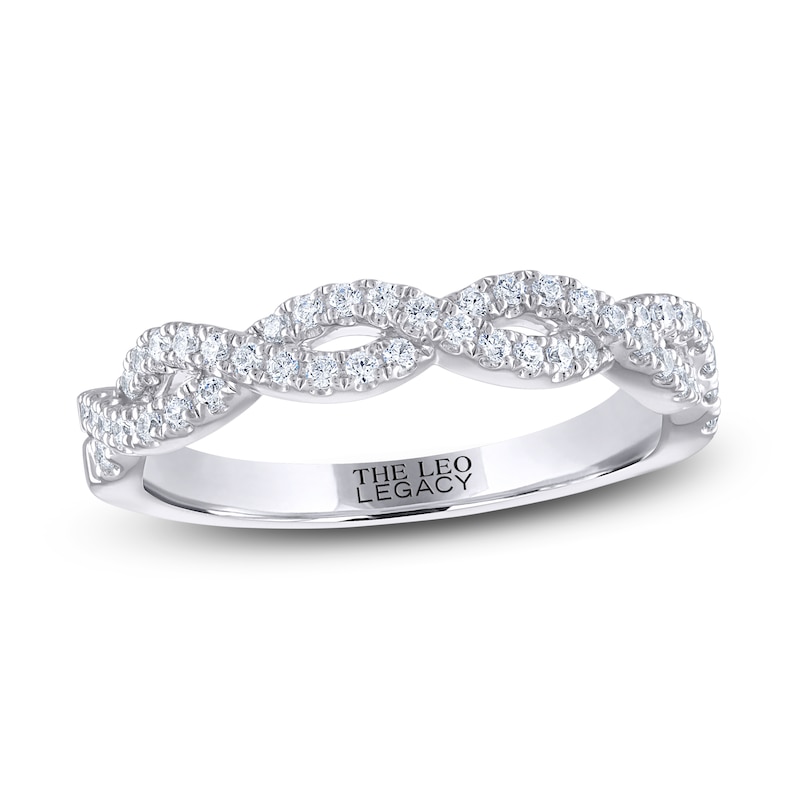 Main Image 1 of THE LEO Legacy Lab-Grown Diamond Wedding Band 1/3 ct tw 14K White Gold