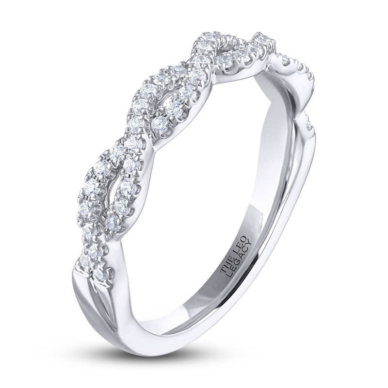 Main Image 2 of THE LEO Legacy Lab-Grown Diamond Wedding Band 1/3 ct tw 14K White Gold