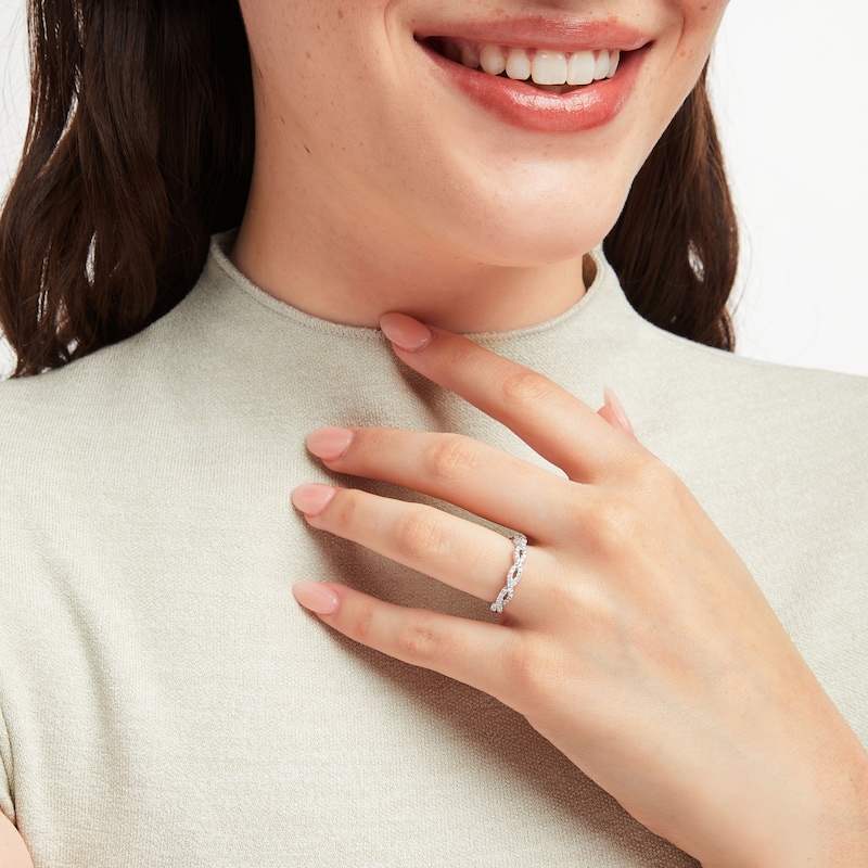 Main Image 4 of THE LEO Legacy Lab-Grown Diamond Wedding Band 1/3 ct tw 14K White Gold