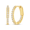Thumbnail Image 1 of KAY Lab-Grown Diamonds Inside-Out Hoop Earrings 1/2 ct tw 10K Yellow Gold