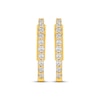 Thumbnail Image 2 of KAY Lab-Grown Diamonds Inside-Out Hoop Earrings 1/2 ct tw 10K Yellow Gold