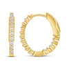 Thumbnail Image 3 of KAY Lab-Grown Diamonds Inside-Out Hoop Earrings 1/2 ct tw 10K Yellow Gold