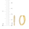 Thumbnail Image 4 of KAY Lab-Grown Diamonds Inside-Out Hoop Earrings 1/2 ct tw 10K Yellow Gold