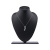 Thumbnail Image 6 of Diamond Flower Trio Drop Necklace 1/4 ct tw 10K White Gold 18"