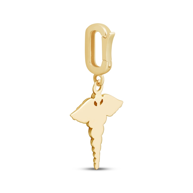 Main Image 2 of Charmed Memories Caduceus Charm 10K Yellow Gold
