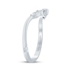 Thumbnail Image 2 of Monique Lhuillier Bliss Marquise-Cut Lab-Grown Diamond Contour Wedding Band 1/6 ct tw 18K White Gold