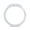 Thumbnail Image 3 of Monique Lhuillier Bliss Marquise-Cut Lab-Grown Diamond Contour Wedding Band 1/6 ct tw 18K White Gold