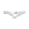 Thumbnail Image 4 of Monique Lhuillier Bliss Marquise-Cut Lab-Grown Diamond Contour Wedding Band 1/6 ct tw 18K White Gold