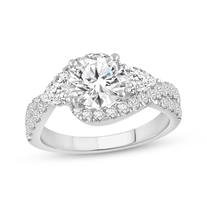 Main Image 1 of Now + Forever Round-Cut Lab-Grown Diamond Engagement Ring 2-1/2 ct tw 14K White Gold