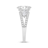 Thumbnail Image 2 of Now + Forever Oval-Cut Lab-Grown Diamond Engagement Ring 3 ct tw 14K White Gold