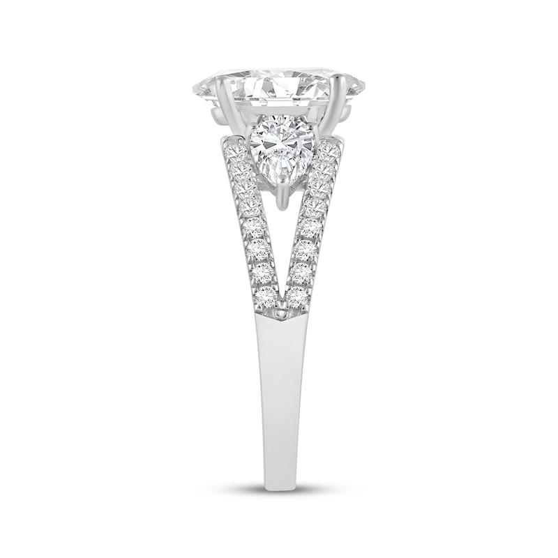 Main Image 2 of Now + Forever Oval-Cut Lab-Grown Diamond Engagement Ring 3 ct tw 14K White Gold