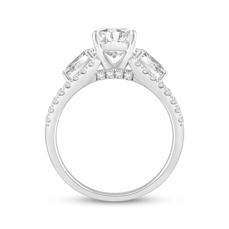 Main Image 3 of Now + Forever Oval-Cut Lab-Grown Diamond Engagement Ring 3 ct tw 14K White Gold