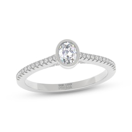 THE LEO Prisma Diamond Oval-Cut Engagement Ring 3/8 ct tw 14K White Gold