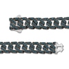 Thumbnail Image 3 of Men's Blue Diamond Curb Chain Necklace 9 ct tw Sterling Silver 22"