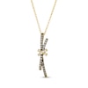 Thumbnail Image 1 of Le Vian Kiss Collection Diamond "X" Drop Necklace 1/2 ct tw 14K Honey Gold 19"