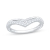 Thumbnail Image 1 of Now + Forever Lab-Grown Diamonds Two-Row Chevron Anniversary Ring 1/3 ct tw 14K White Gold