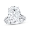 Thumbnail Image 1 of Now + Forever Lab-Grown Diamonds Oval-Cut Hidden Halo Engagement Ring 6-3/4 ct tw 14K White Gold