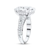 Thumbnail Image 2 of Now + Forever Lab-Grown Diamonds Oval-Cut Hidden Halo Engagement Ring 6-3/4 ct tw 14K White Gold