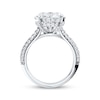 Thumbnail Image 3 of Now + Forever Lab-Grown Diamonds Oval-Cut Hidden Halo Engagement Ring 6-3/4 ct tw 14K White Gold