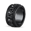 Thumbnail Image 2 of Ink & Ice Black Diamond Skull Ring 1/5 ct tw Black Rhodium-Plated Sterling Silver