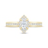 Thumbnail Image 3 of Now + Forever Lab-Grown Diamonds Marquise-Cut Halo Engagement Ring 1/2 ct tw 14K Yellow Gold