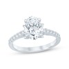 Thumbnail Image 1 of KAY Bow Collection Oval-Cut Lab-Grown Diamond Engagement Ring 2 ct tw 14K White Gold