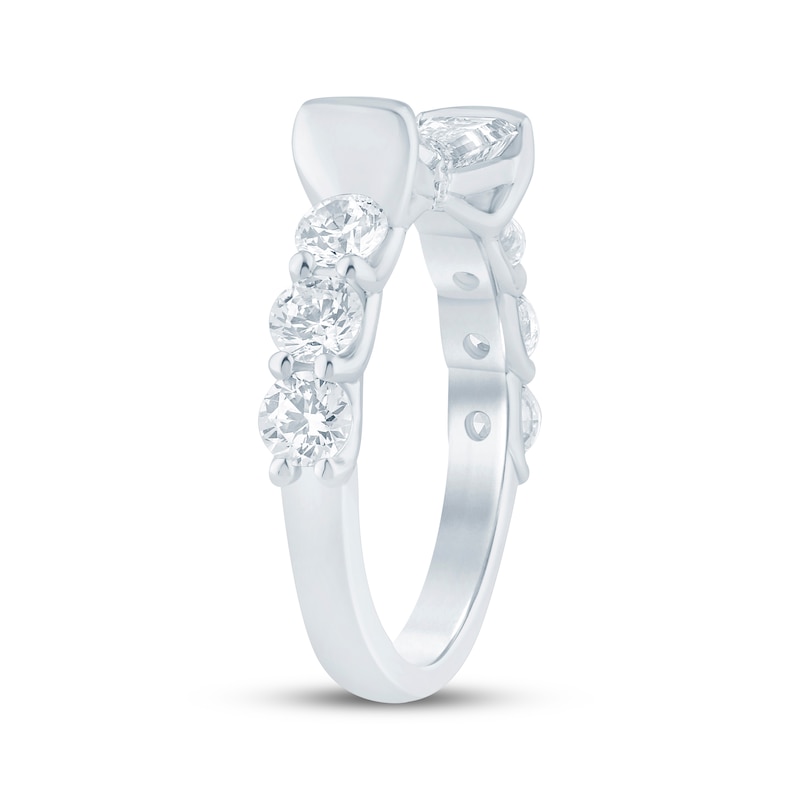 Main Image 2 of KAY Bow Collection Baguette & Round-Cut Lab-Grown Diamond Anniversary Ring 2 ct tw 14K White Gold