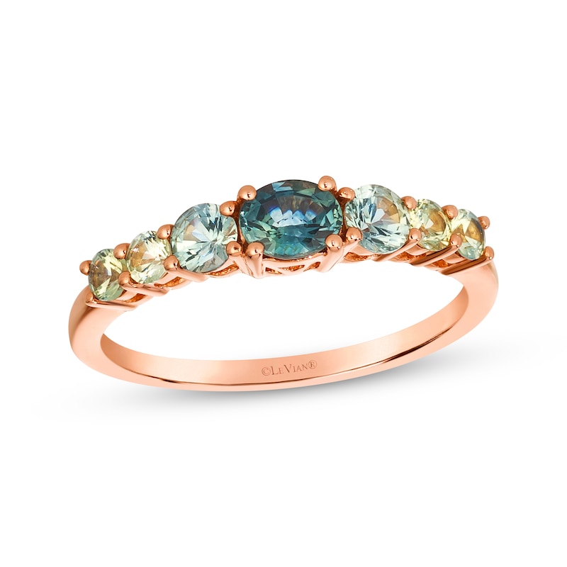 Main Image 1 of Le Vian Montana Sapphire Ombré Ring 14K Strawberry Gold