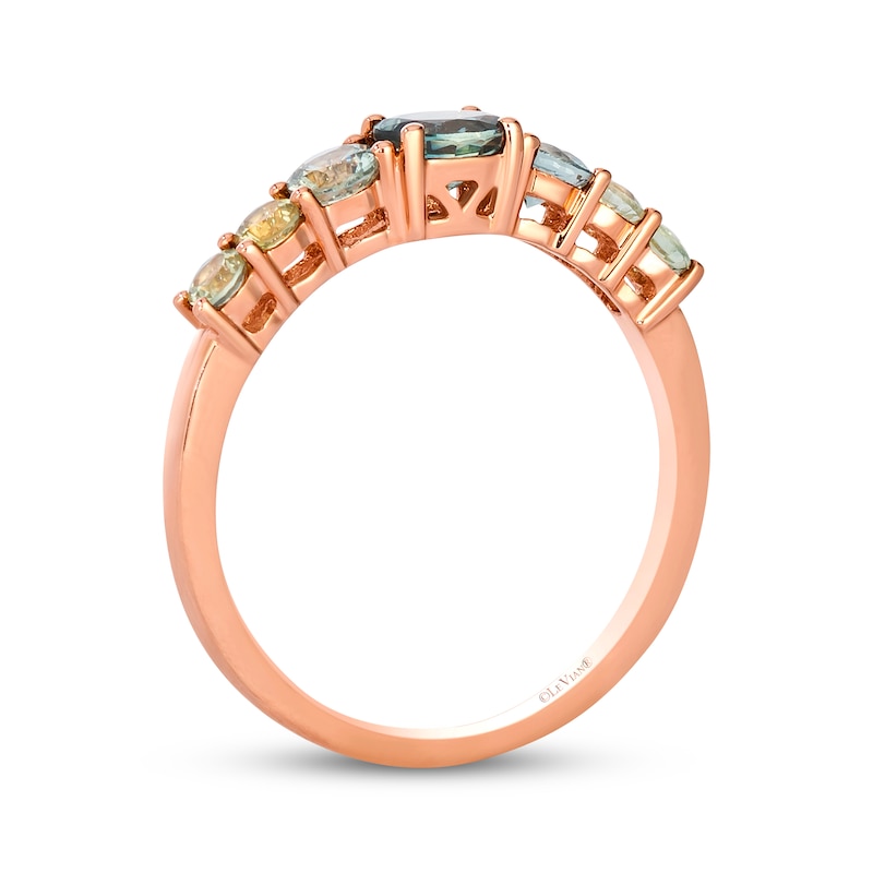 Main Image 3 of Le Vian Montana Sapphire Ombré Ring 14K Strawberry Gold