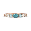 Thumbnail Image 4 of Le Vian Montana Sapphire Ombré Ring 14K Strawberry Gold