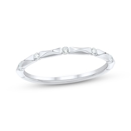Now + Forever Diamond Five-Stone Anniversary Ring 1/15 ct tw 10K White Gold