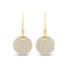 Thumbnail Image 2 of KAY Lab-Grown Diamonds Circle Drop J-Hoop Earrings 1/3 ct tw 10K Yellow Gold
