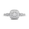 Thumbnail Image 3 of THE LEO Diamond Princess-Cut Double Halo Engagement Ring 3/4 ct tw 14K White Gold