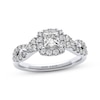 Thumbnail Image 1 of THE LEO Diamond Princess-Cut Halo Engagement Ring 1 ct tw 14K White Gold