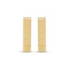Thumbnail Image 2 of Scored Vertical Bar Stud Earrings 14K Yellow Gold
