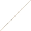 Thumbnail Image 2 of STUDIO BY KAY Bezel-Set Lab-Grown Diamond Station Bracelet 1/4 ct tw 24K Yellow Gold Vermeil Sterling Silver 7"