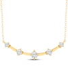 Thumbnail Image 1 of Milestones Diamond Station Necklace 1-1/2 ct tw 10K Yellow Gold