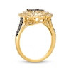 Thumbnail Image 2 of Le Vian Vault Multi-Diamond Scalloped Halo Ring 1-1/5 ct tw 14K Honey Gold